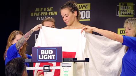 Miesha Tate gets naked to make weight for UFC 200